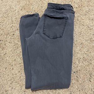 Gray stone washed jeans
